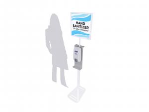 REIDL-907 Hand Sanitizer Stand w/ Graphic